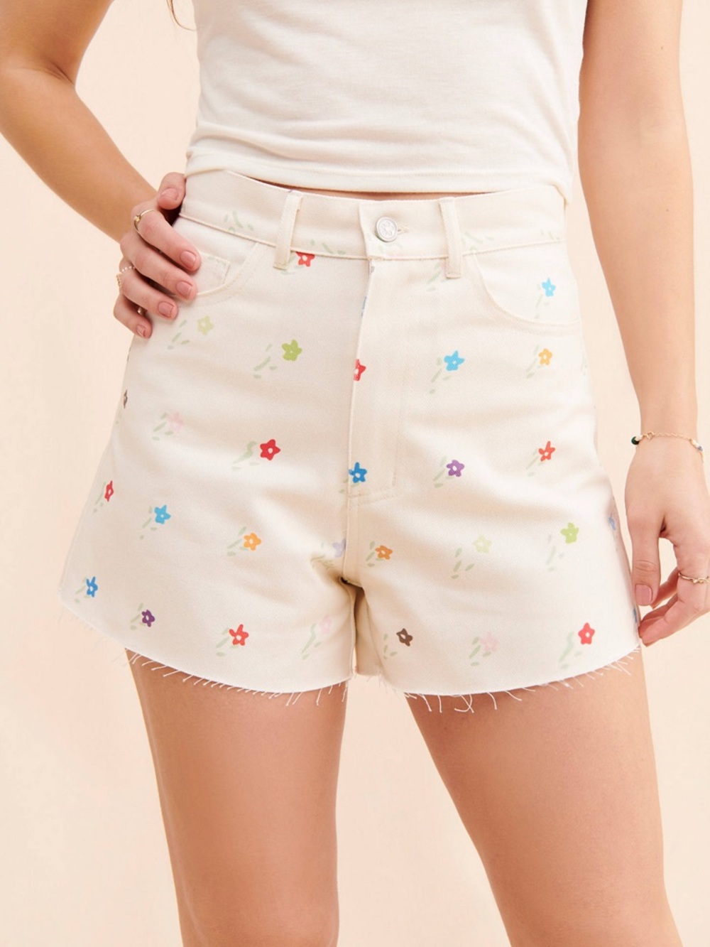 Nuuly x Lisa Says Gah High-Rise Denim Shorts
